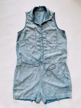 Gap 1969 Sleeveless Light Wash Denim Romper jumpsuit, women’s small